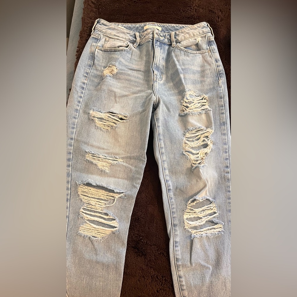 Pacsun Distressed Light Blue Women's Jeans